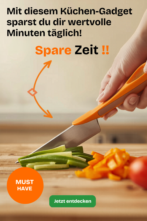 Orange-Handled Kitchen Slicer in Action (2)